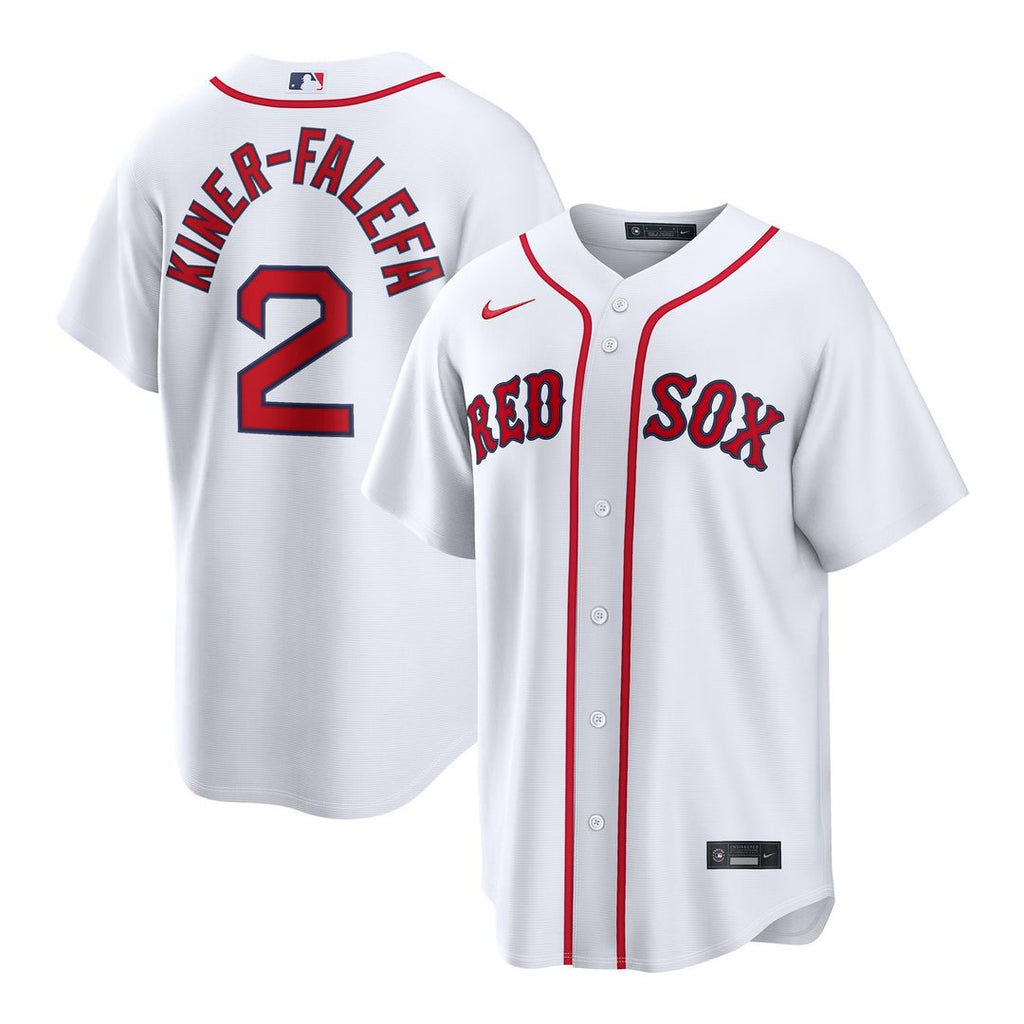 Men's Boston Red Sox Isiah Kiner-Falefa White Home Replica MLB Baseball Jersey - view 1