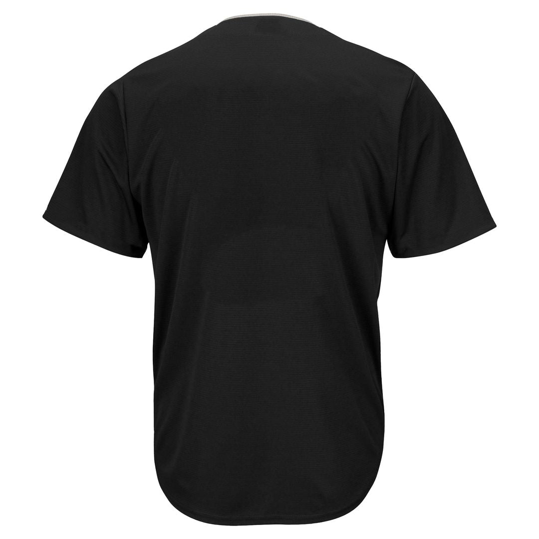 Men's New York Mets Black Big & Tall Pop Fashion MLB Baseball Jersey - view 3