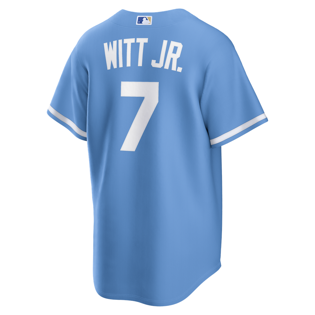 Men's Kansas City Royals Bobby Witt Jr. Gray Road Replica MLB Baseball Jersey - view 9