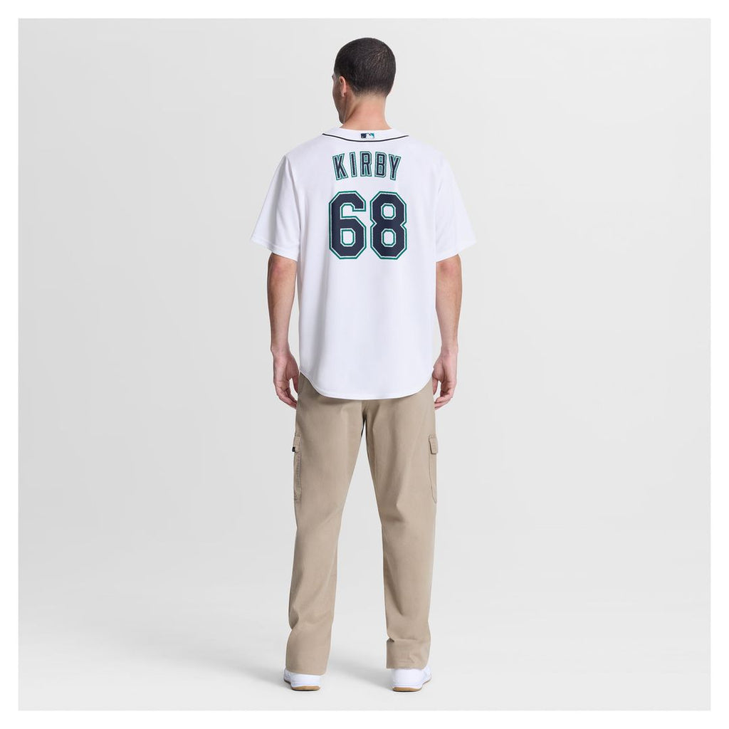 Men's Seattle Mariners George Kirby White Home Replica MLB Baseball Jersey - view 5