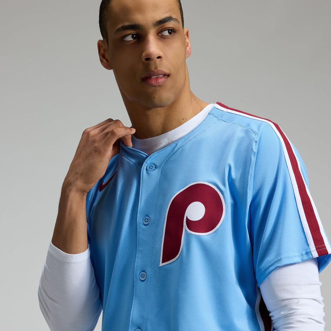 Men's Philadelphia Phillies White Home Elite MLB Baseball Jersey - view 15