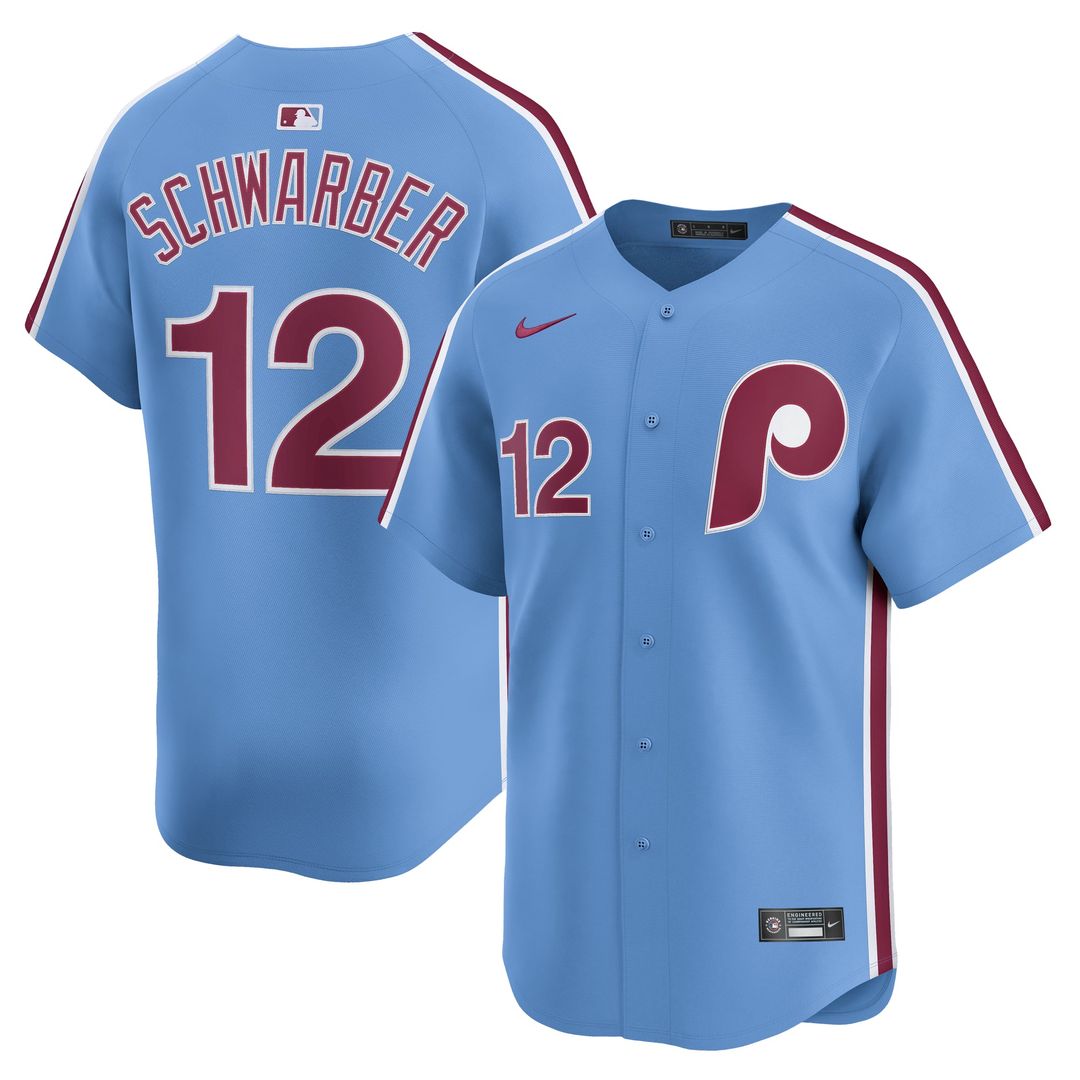 Men's Philadelphia Phillies Kyle Schwarber White Home Limited MLB Baseball Jersey - view 7