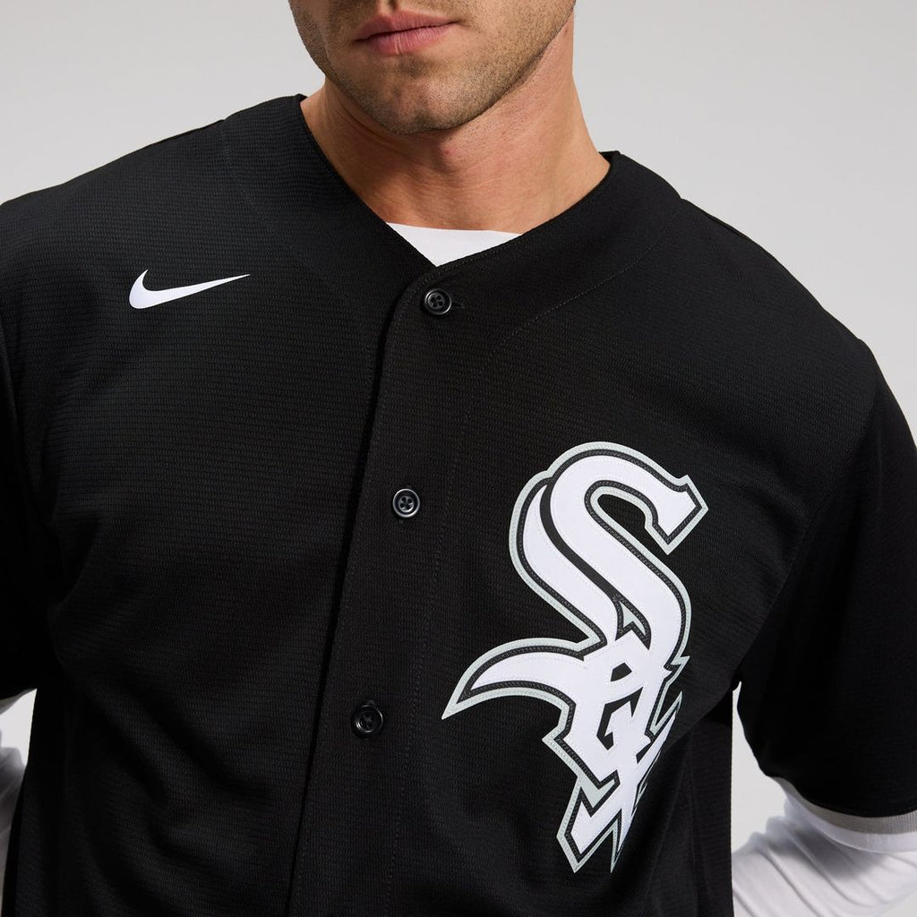 Men's Chicago White Sox Black Alternate Replica MLB Baseball Jersey - view 6