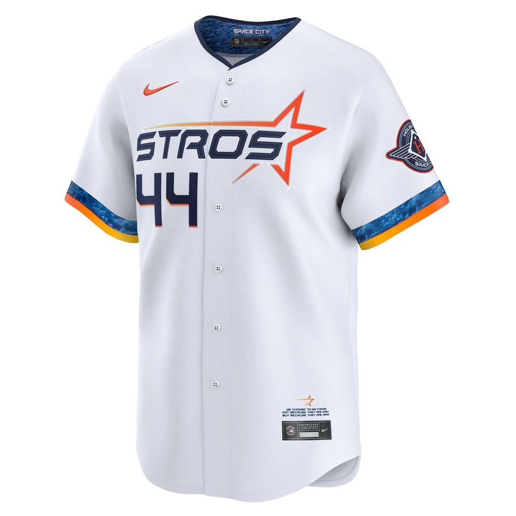 Men's Houston Astros Yordan Alvarez White 2025 City Connect Limited MLB Baseball Jersey - view 2