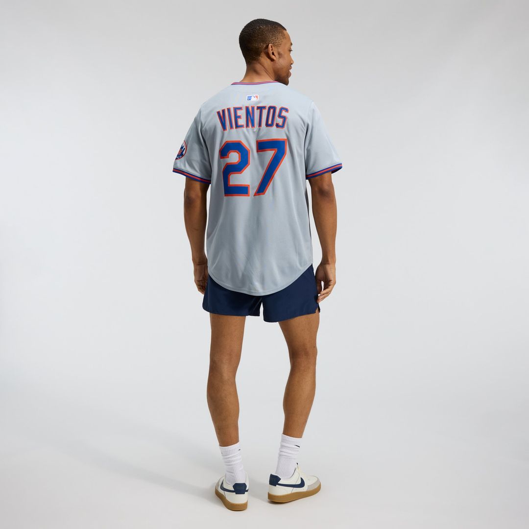 Men's New York Mets Mark Vientos Gray All-Star Limited MLB Baseball Jersey - view 6