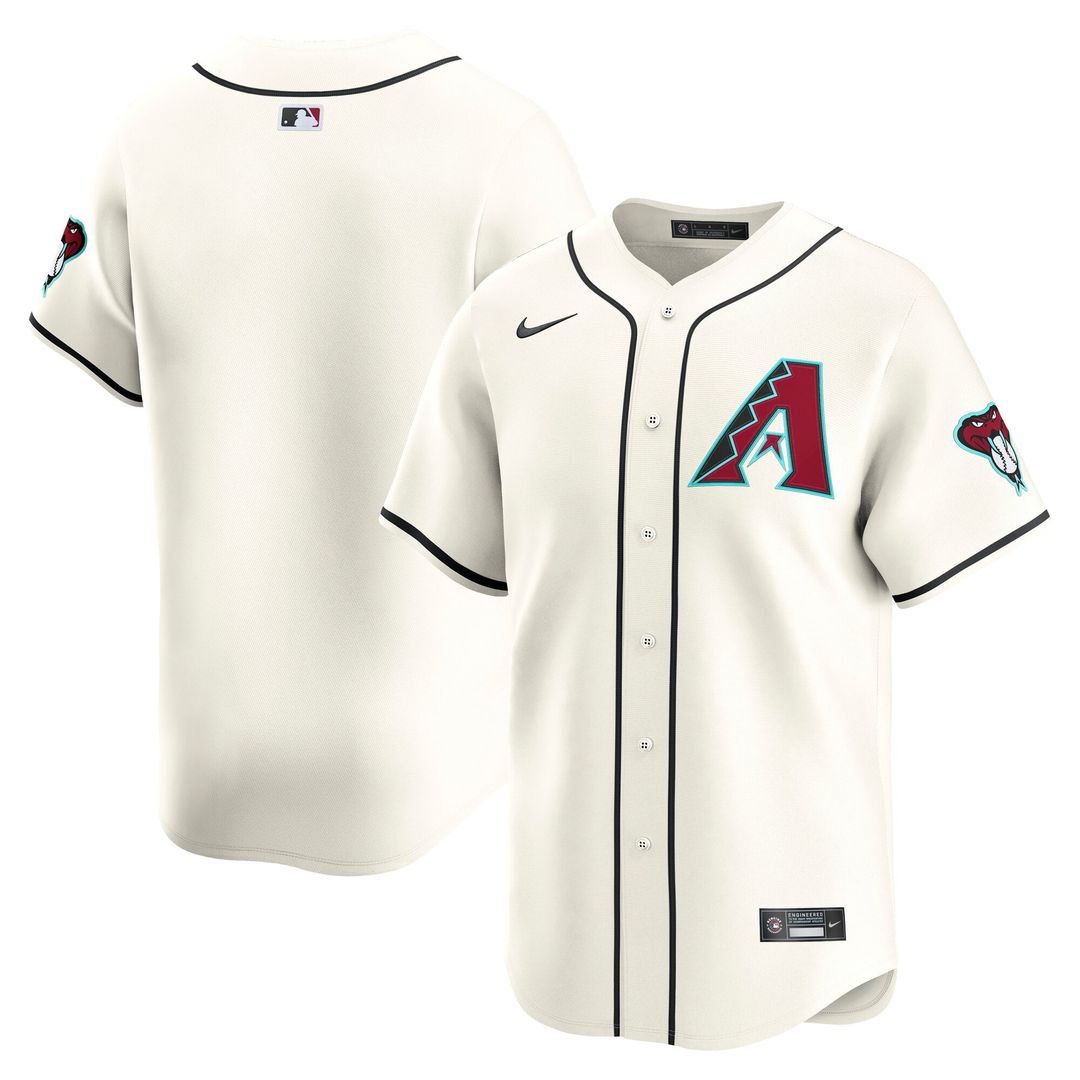 Men's Arizona Diamondbacks Cream Home Limited MLB Baseball Jersey - view 1