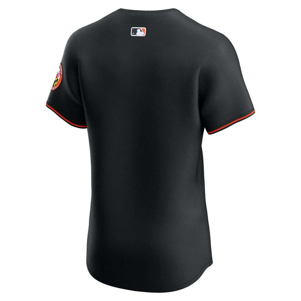 Men's Baltimore Orioles Black Alternate Elite MLB Baseball Jersey - view 6
