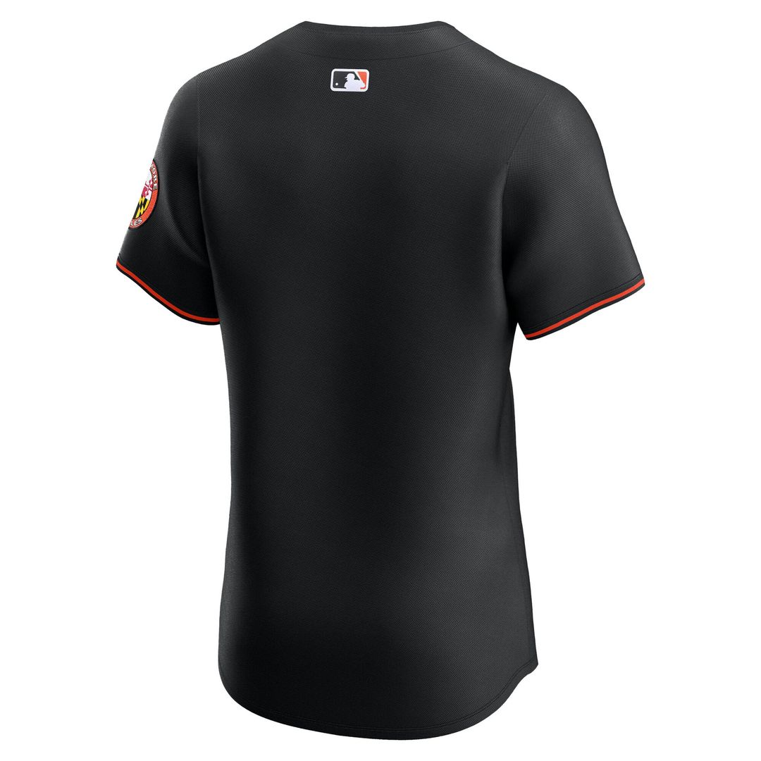 Men's Baltimore Orioles Black Alternate Elite MLB Baseball Jersey - view 6