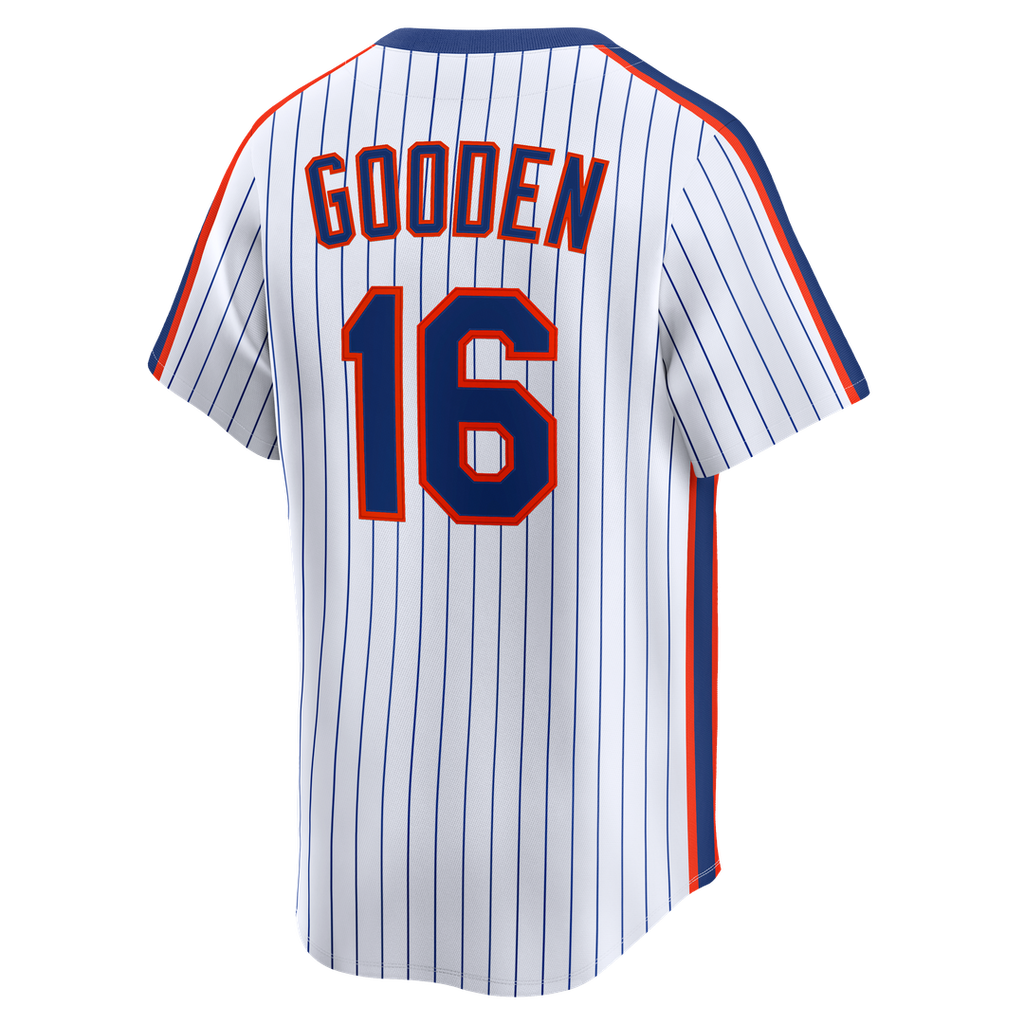 Men's New York Mets Dwight Gooden White Cooperstown Collection Limited MLB Baseball Jersey - view 3