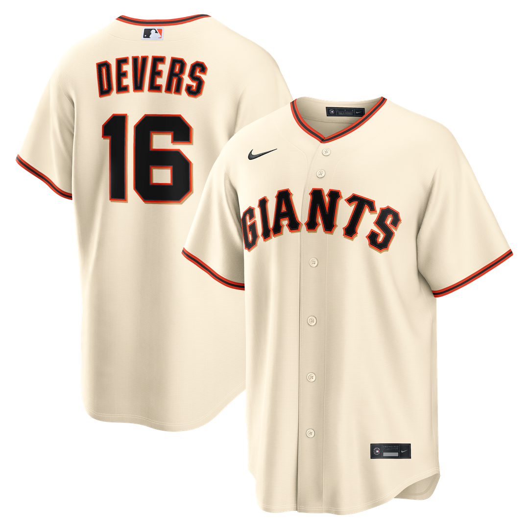 Men's San Francisco Giants Rafael Devers Cream Home Replica MLB Baseball Jersey - view 1