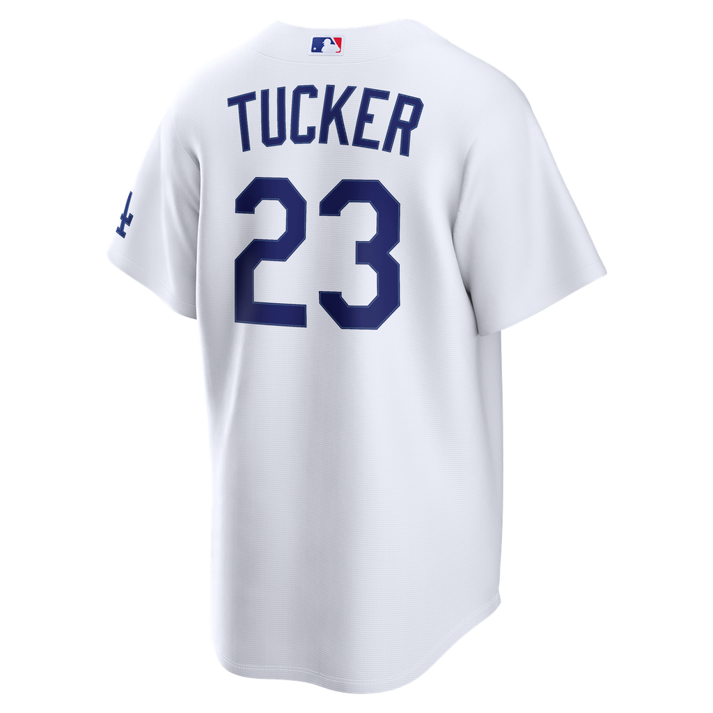 Men's Los Angeles Dodgers Kyle Tucker White Home Stadium MLB Baseball Jersey - view 3