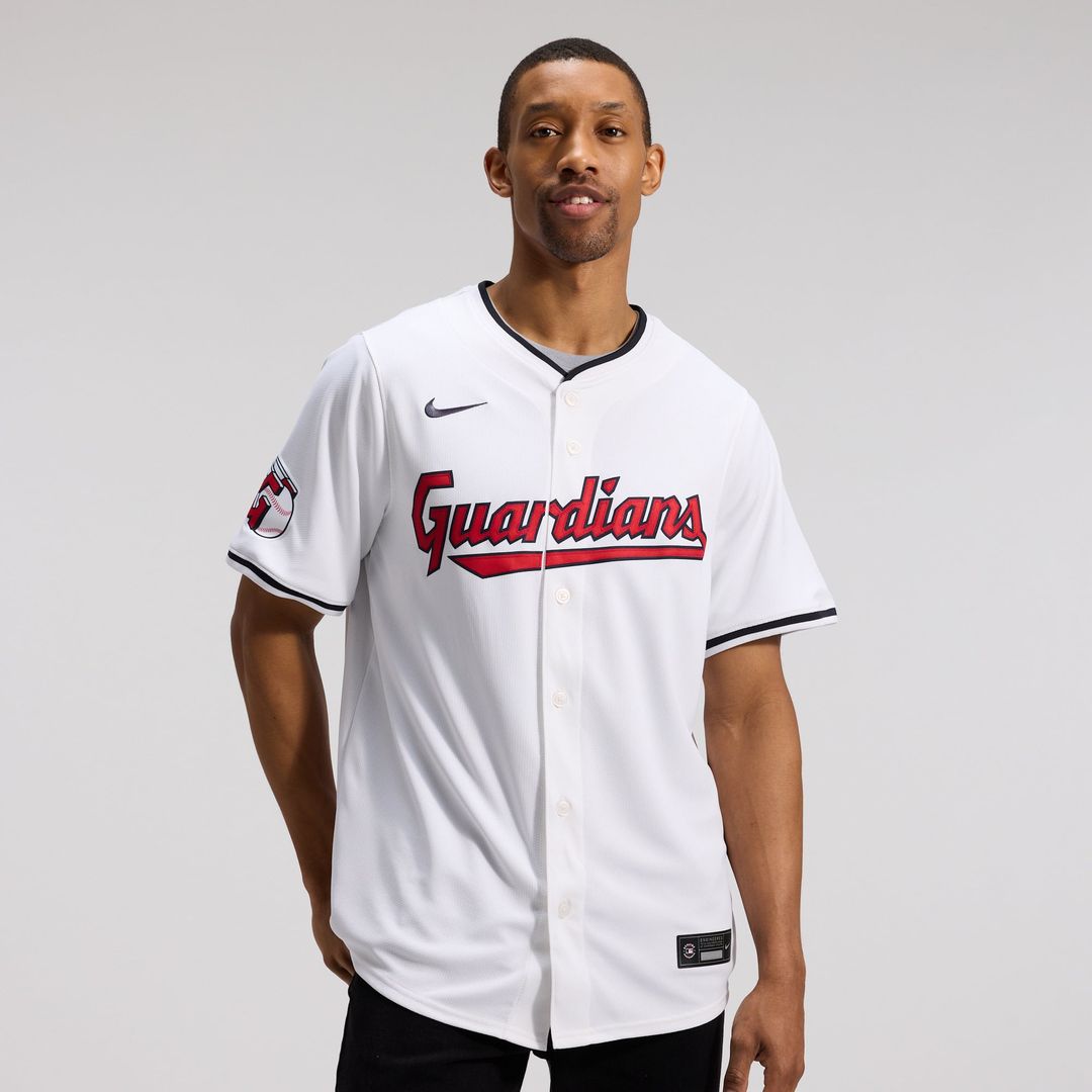 Men's Cleveland Guardians Jose Ramirez White Home Limited MLB Baseball Jersey - view 2
