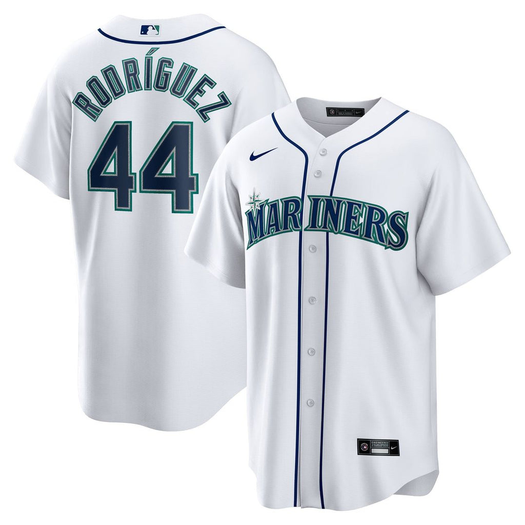 Men's Seattle Mariners Julio Rodriguez White Home Replica MLB Baseball Jersey - view 1