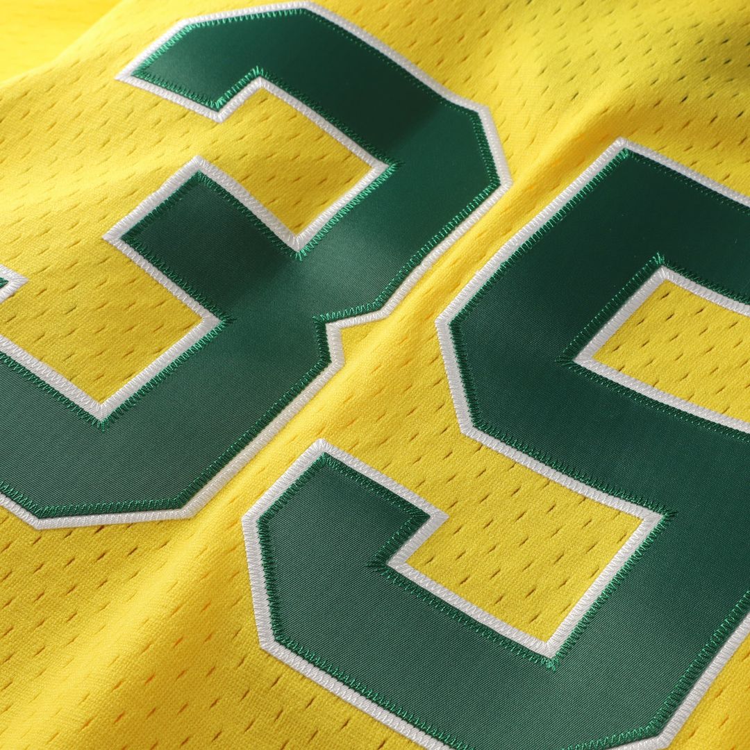 Men's Athletics Rickey Henderson Yellow Batting Practice MLB Baseball Jersey - view 5