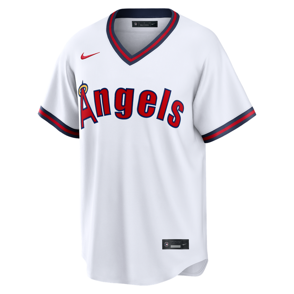 Men's Los Angeles Angels Mike Trout Gray Road Replica MLB Baseball Jersey - view 8