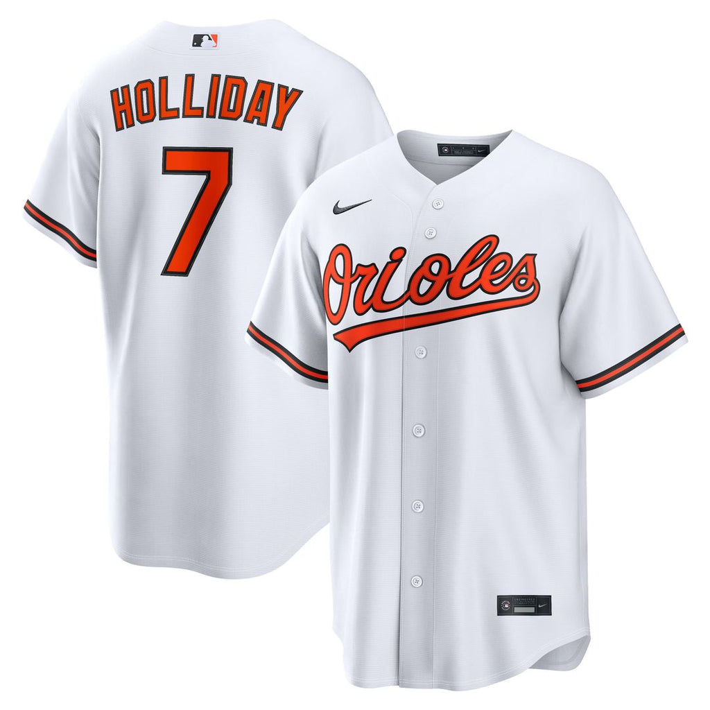 Men's Baltimore Orioles Jackson Holliday White Home Replica MLB Baseball Jersey - view 1