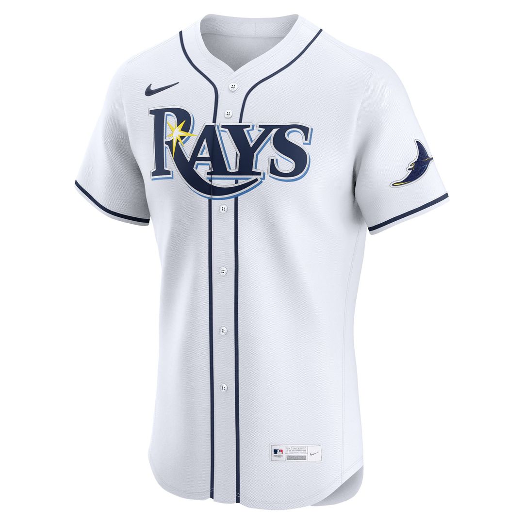 Men's Tampa Bay Rays White Home Elite MLB Baseball Jersey - view 2
