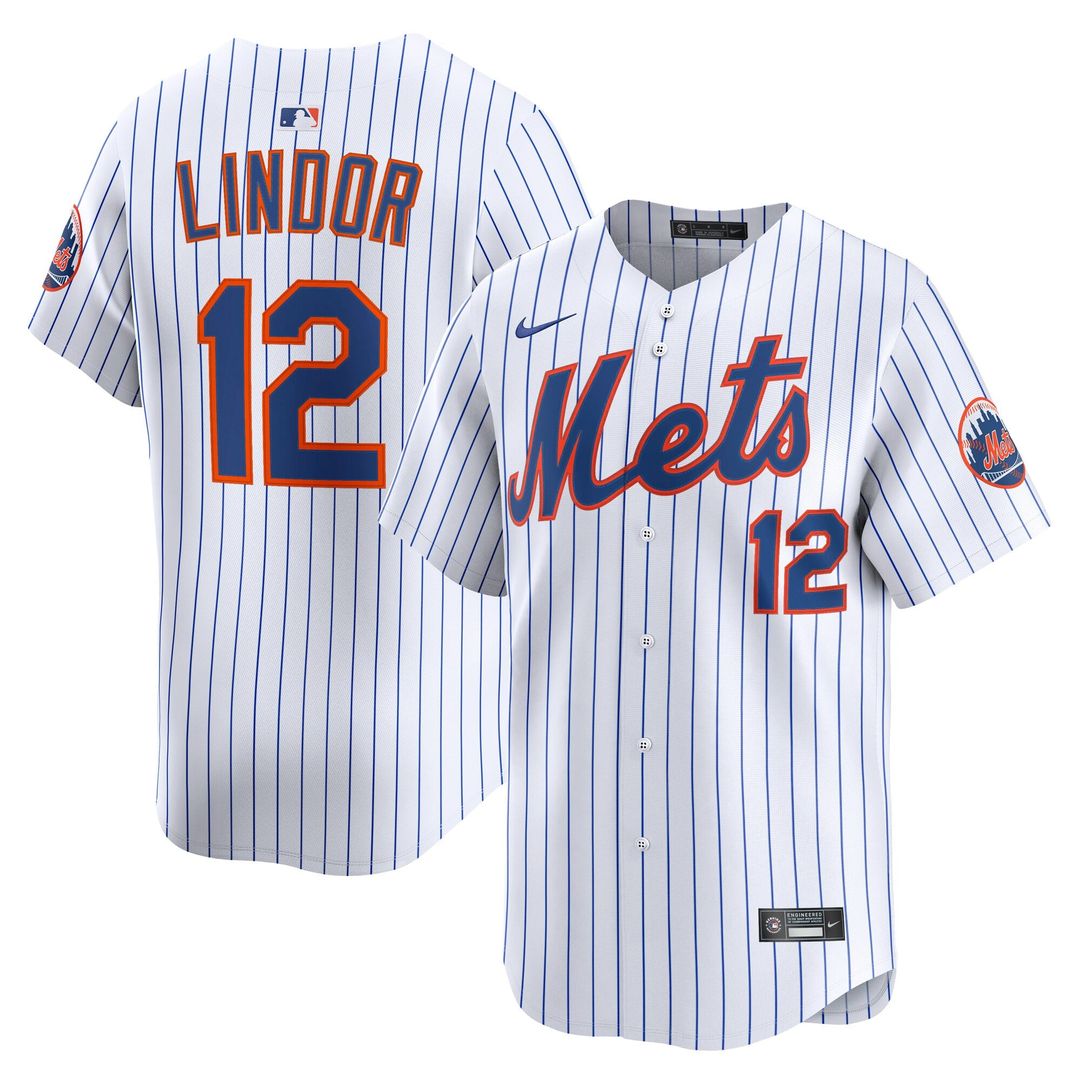 Men's New York Mets Francisco Lindor Gray Road Limited MLB Baseball Jersey - view 10