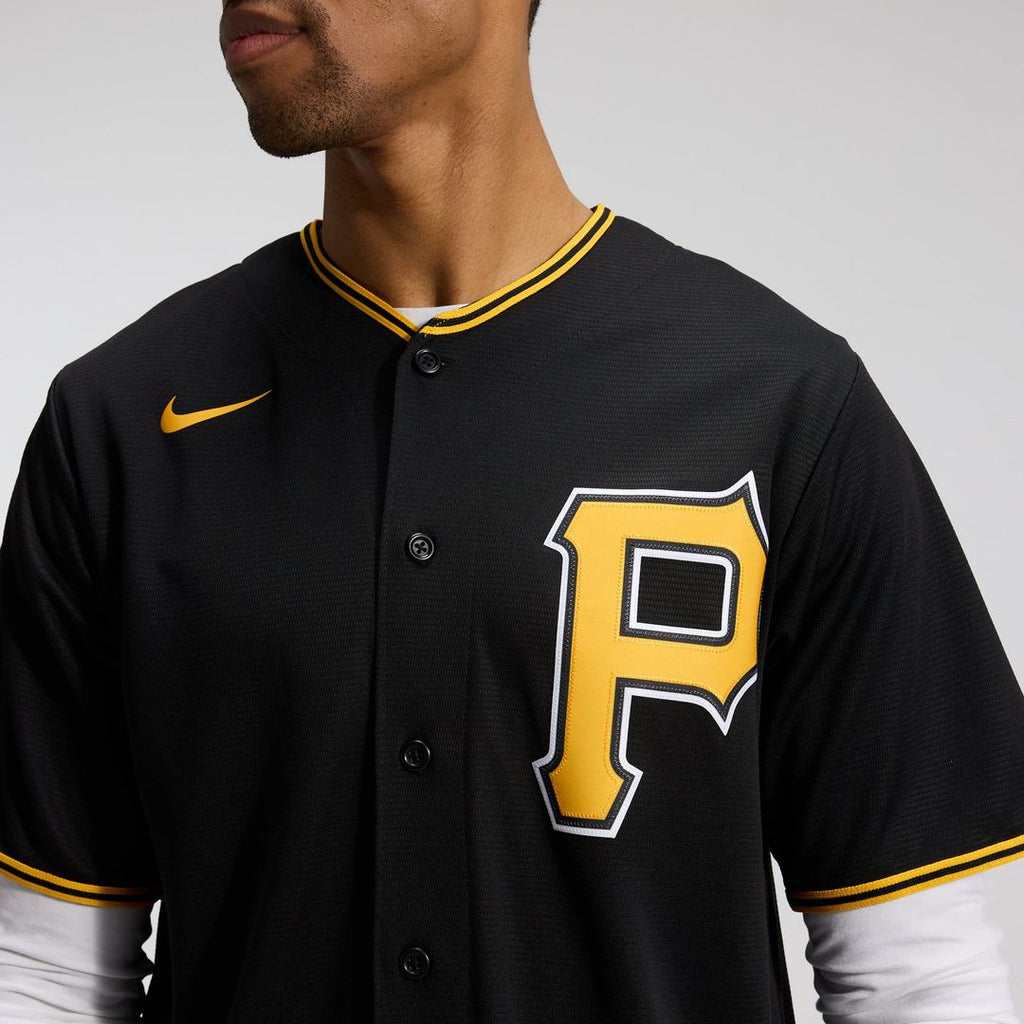 Men's Pittsburgh Pirates White Home Replica MLB Baseball Jersey - view 14