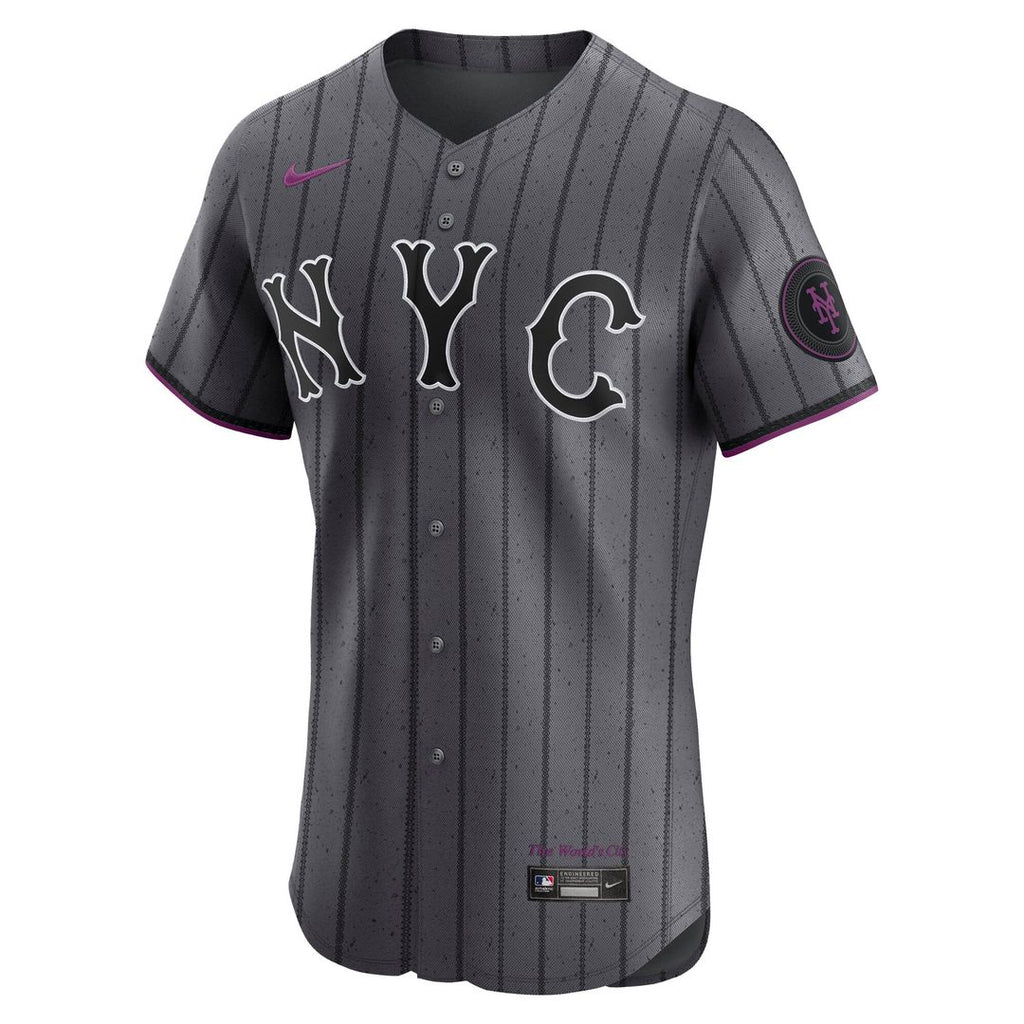 Men's New York Mets Juan Soto Gray City Connect Elite MLB Baseball Jersey - view 2