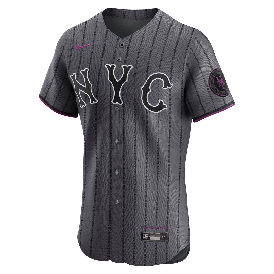 Men's New York Mets Juan Soto Gray City Connect Elite MLB Baseball Jersey - view 2