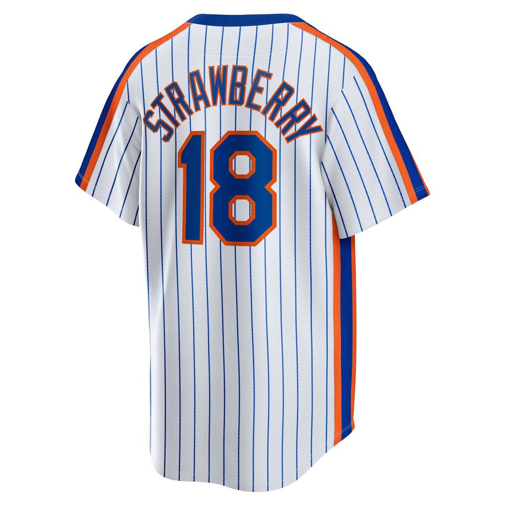 Men's New York Mets Darryl Strawberry White Home Cooperstown Collection MLB Baseball Jersey - view 3
