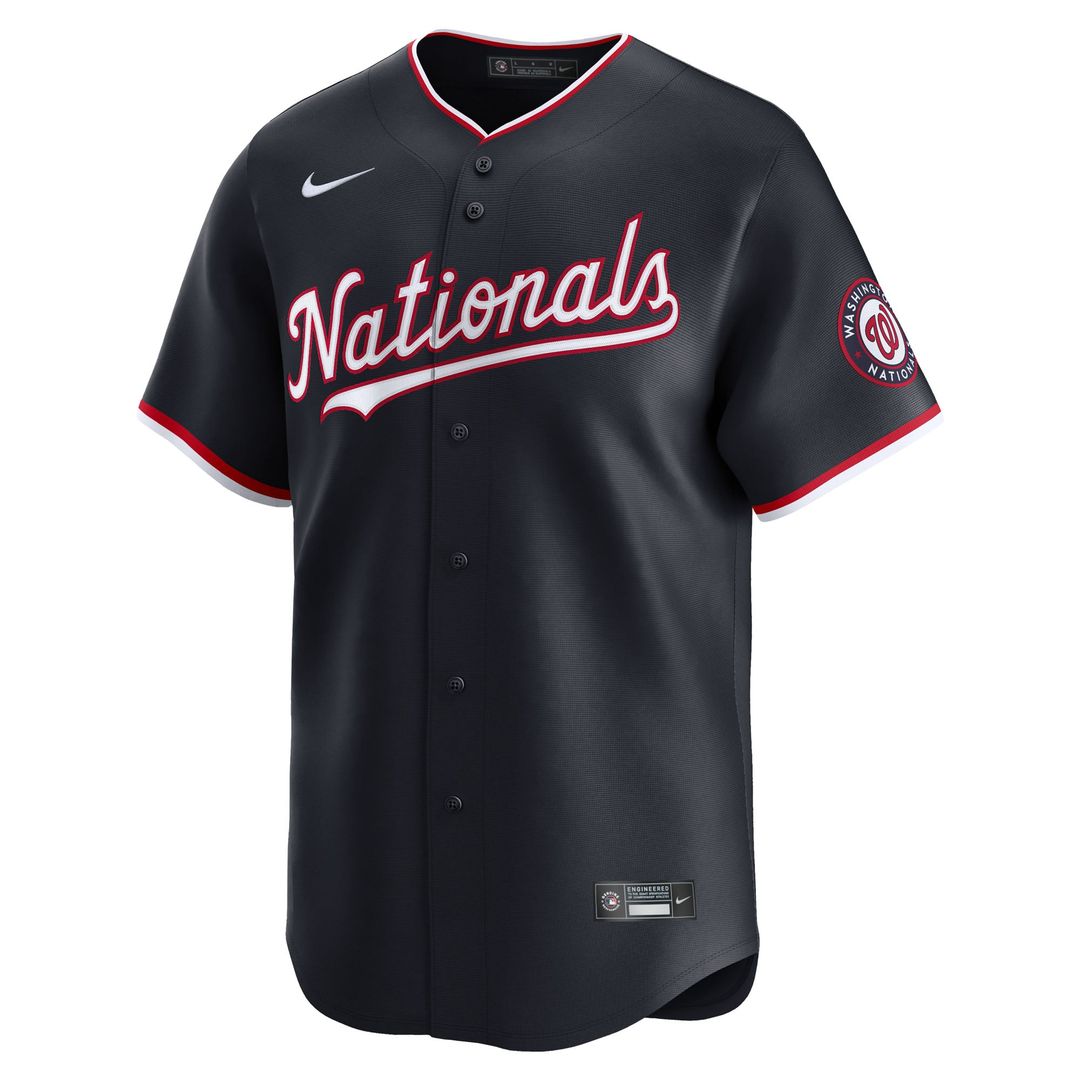 Men's Washington Nationals Dylan Crews Navy Alternate Limited MLB Baseball Jersey - view 2