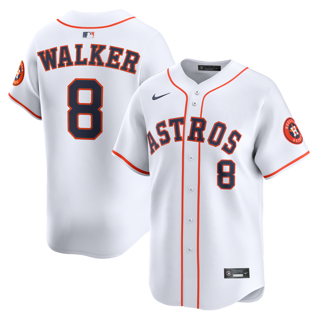 Men's Houston Astros Christian Walker White Home Limited MLB Baseball Jersey - view 1