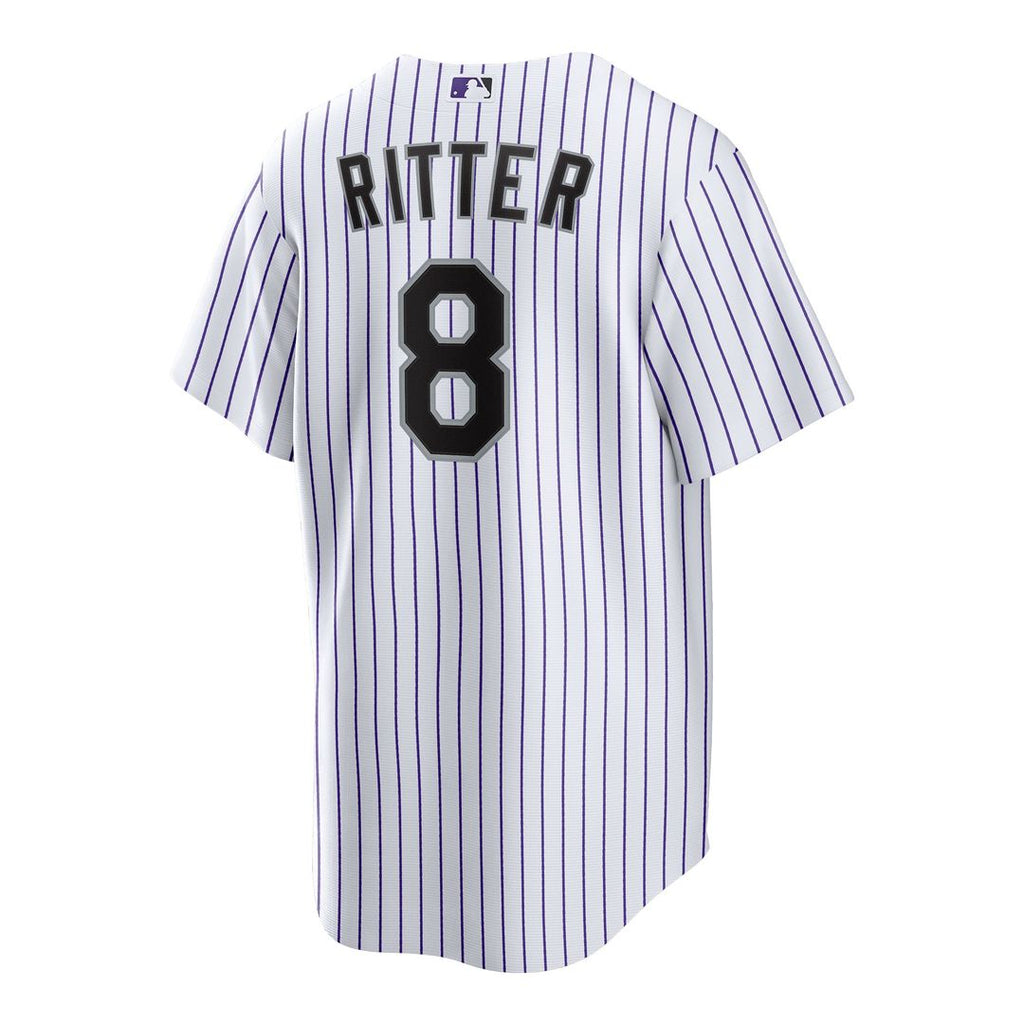 Men's Colorado Rockies Ryan Ritter White Home Replica MLB Baseball Jersey - view 3