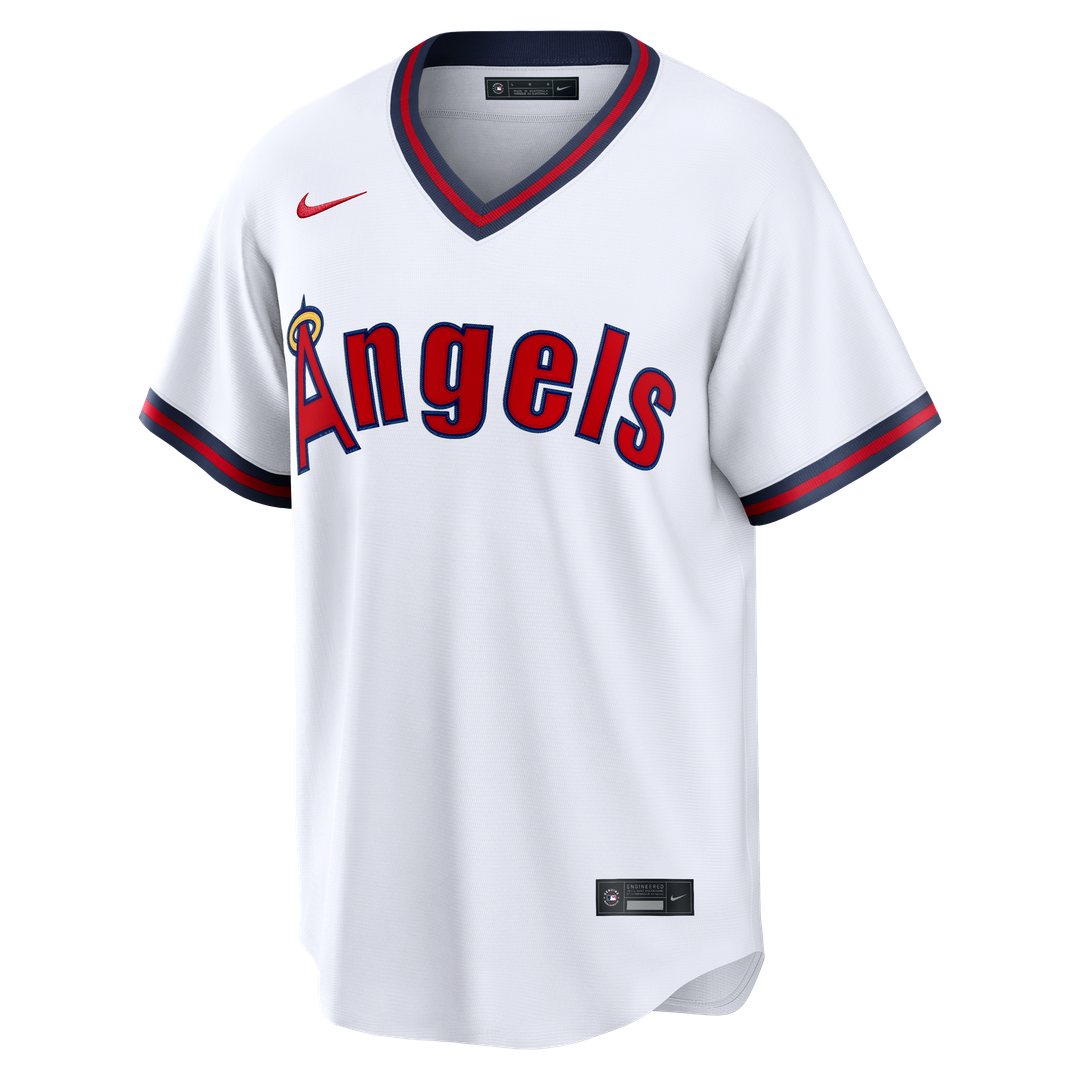 Men's Los Angeles Angels Logan O'Hoppe White Alternate Replica MLB Baseball Jersey - view 2