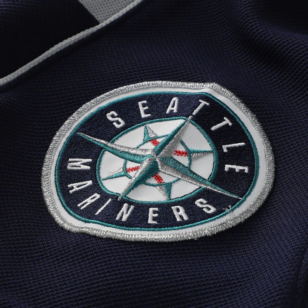 Men's Seattle Mariners Felix Hernandez Navy Cooperstown Collection Batting Practice MLB Baseball Jersey - view 5