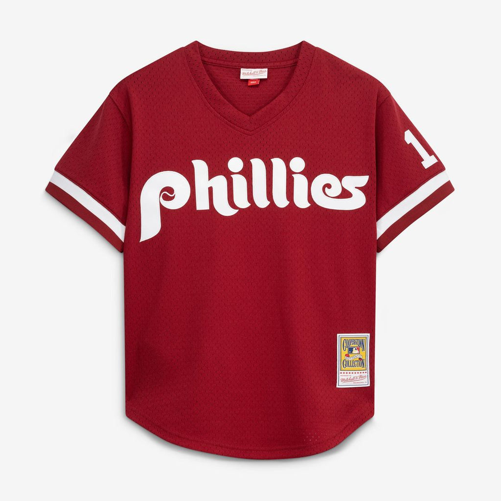 Men's Philadelphia Phillies Darren Daulton Scarlet Batting Practice MLB Baseball Jersey - view 2