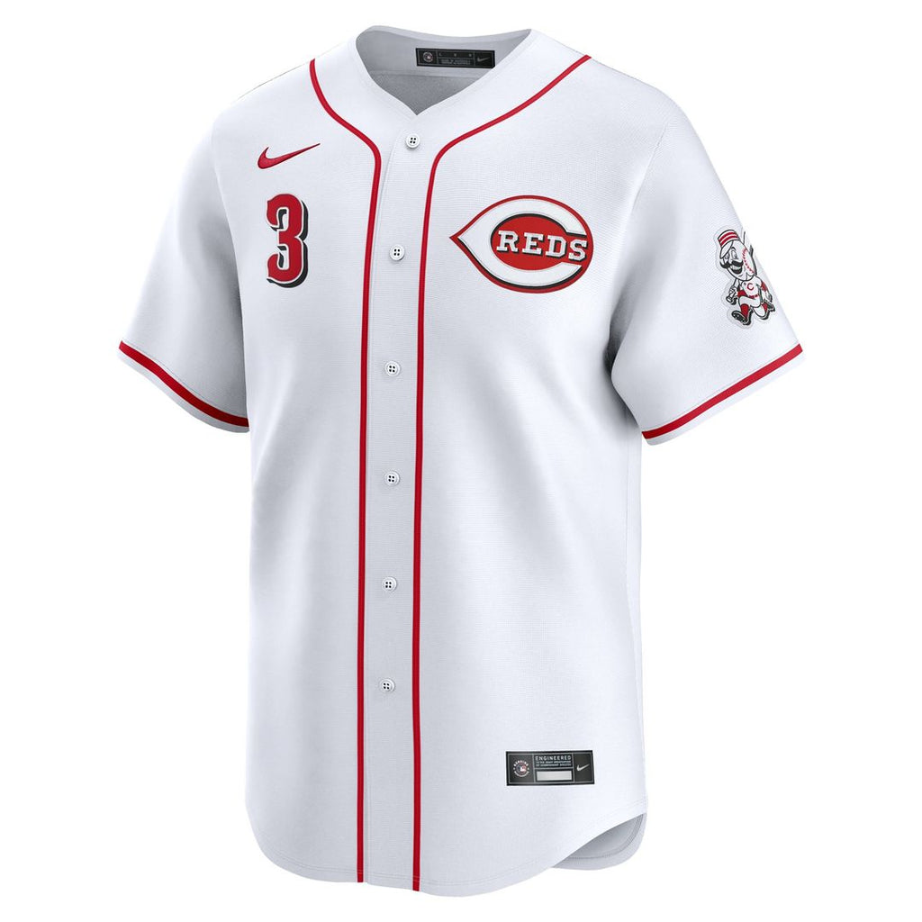 Men's Cincinnati Reds Ke'Bryan Hayes White Home Limited MLB Baseball Jersey - view 2