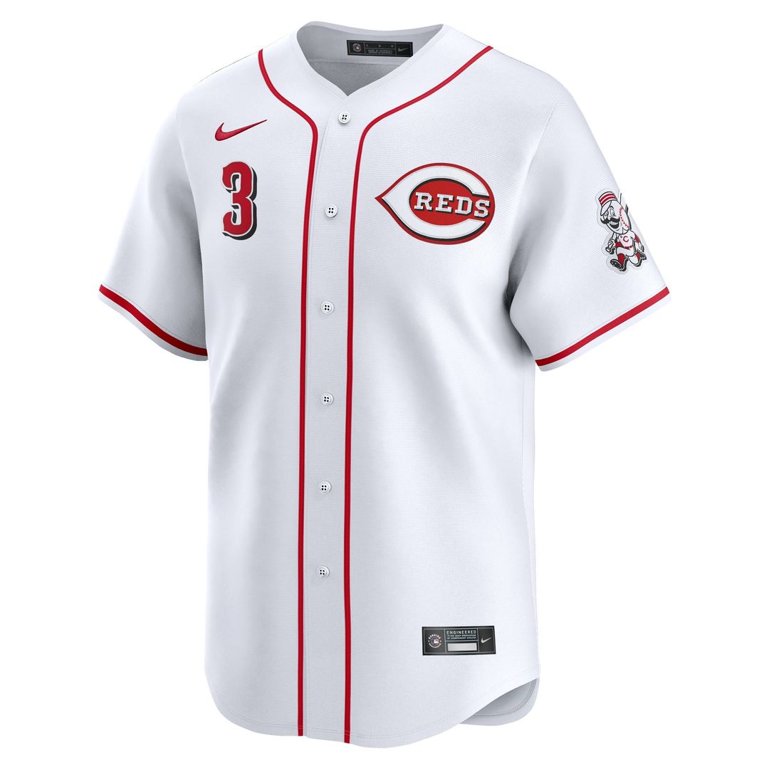 Men's Cincinnati Reds Ke'Bryan Hayes White Home Limited MLB Baseball Jersey - view 2