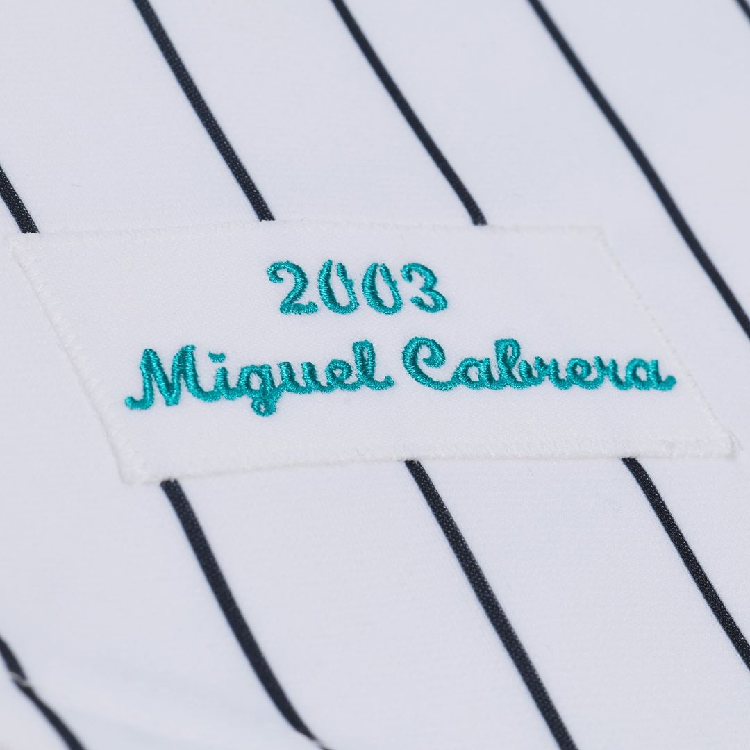 Men's Florida Marlins Miguel Cabrera White 2003 Cooperstown Collection MLB Baseball Jersey - view 7