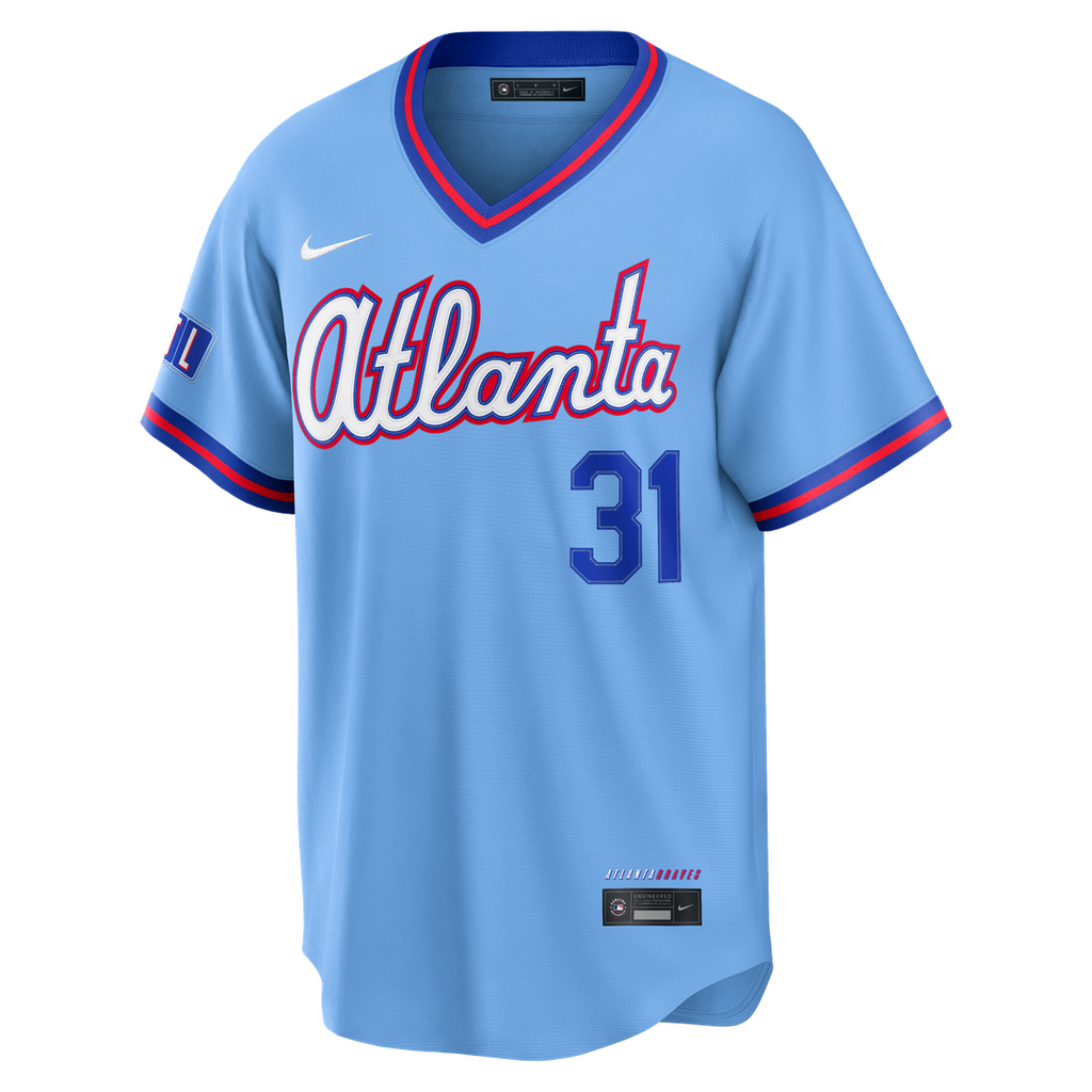 Men's Atlanta Braves Greg Maddux Powder Blue 2026 City Connect Stadium MLB Baseball Jersey - view 2