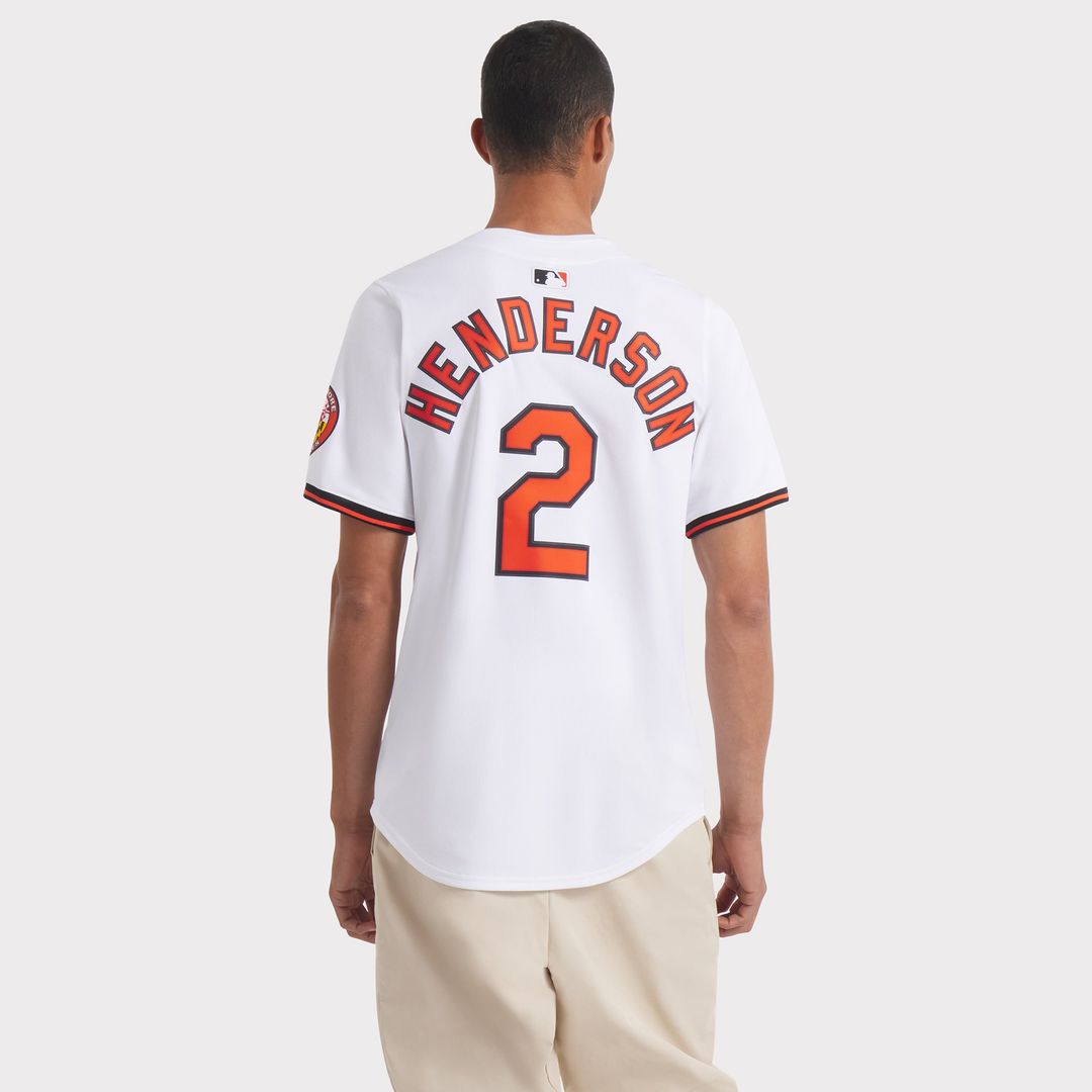 Men's Baltimore Orioles Gunnar Henderson White Home Limited MLB Baseball Jersey - view 16