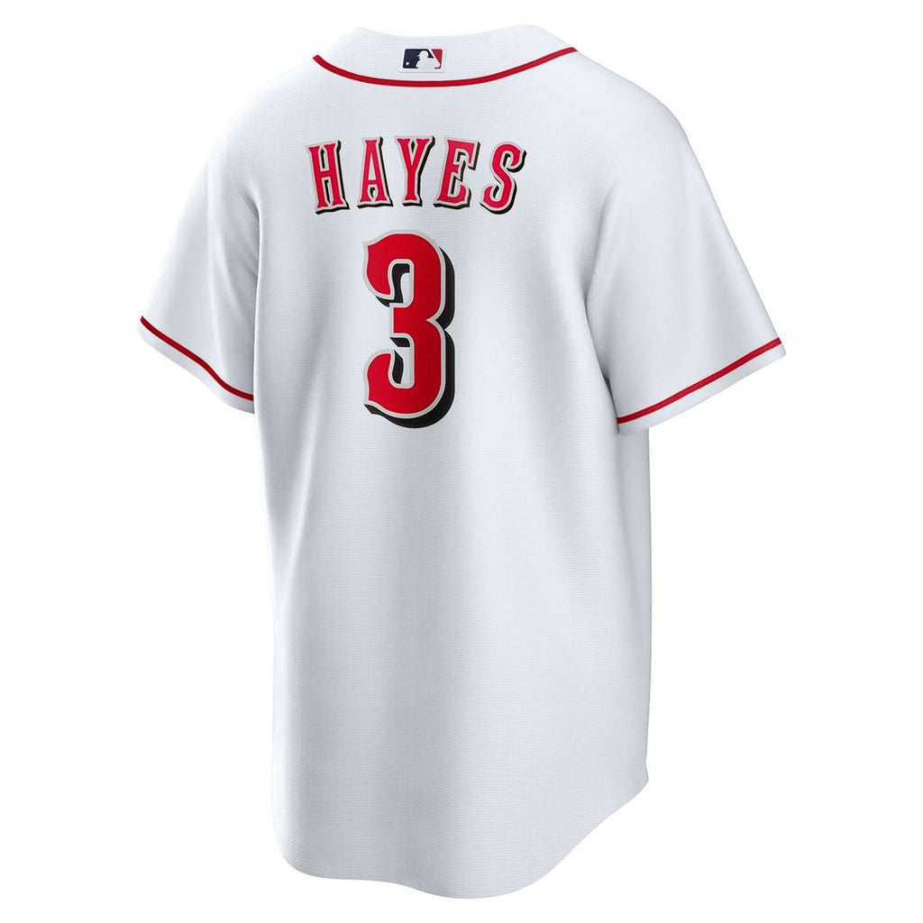 Men's Cincinnati Reds Ke'Bryan Hayes White Home Replica MLB Baseball Jersey - view 3