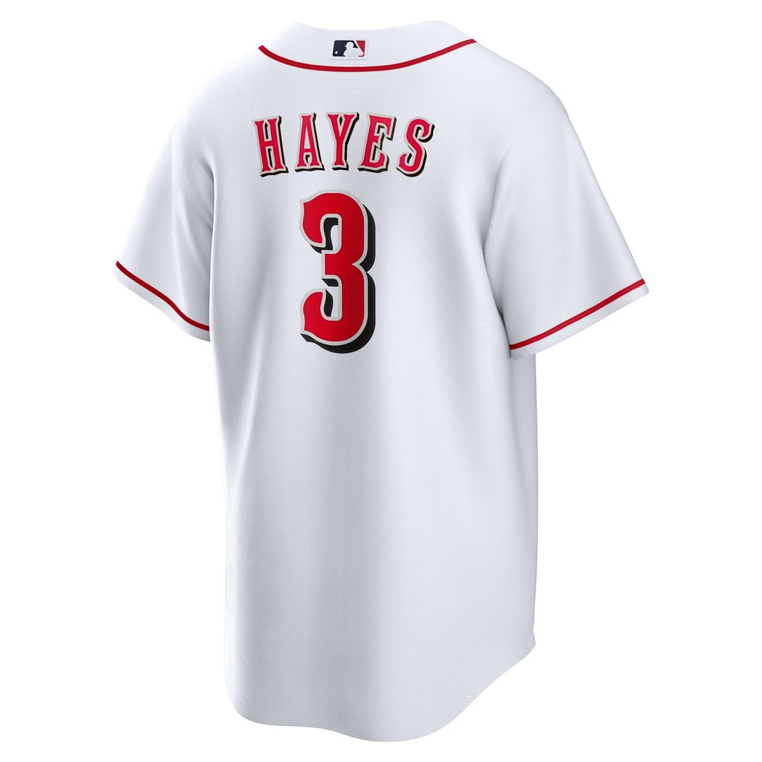 Men's Cincinnati Reds Ke'Bryan Hayes White Home Replica MLB Baseball Jersey - view 3