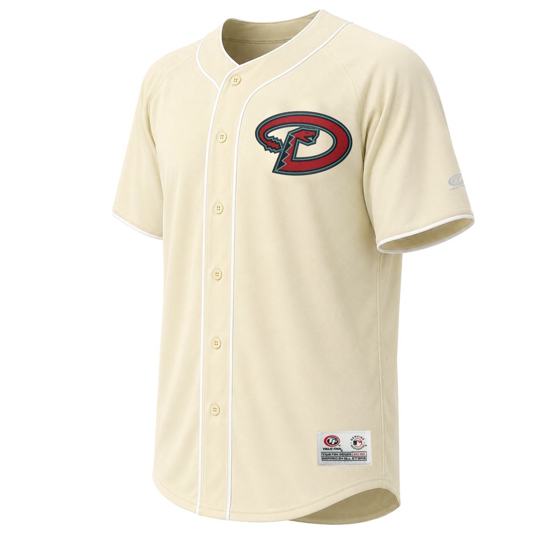 Men's Arizona Diamondbacks Cream Fashion MLB Baseball Jersey - view 2