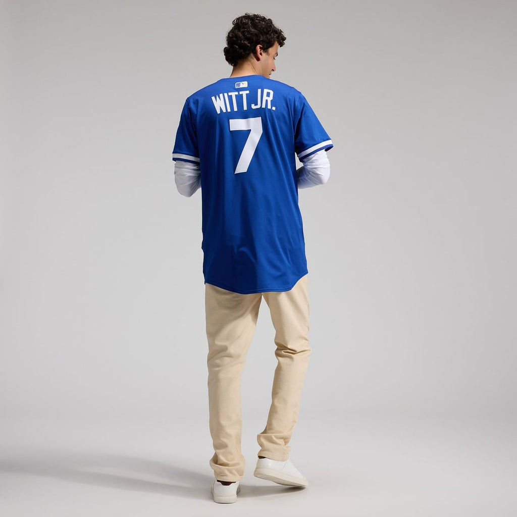 Men's Kansas City Royals Bobby Witt Jr. White Home Elite MLB Baseball Jersey - view 13