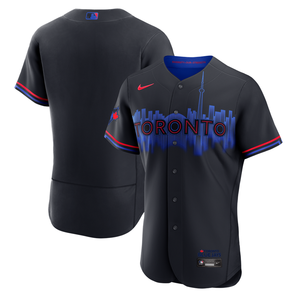 Men's Toronto Blue Jays Navy City Connect MLB Baseball Jersey - view 1