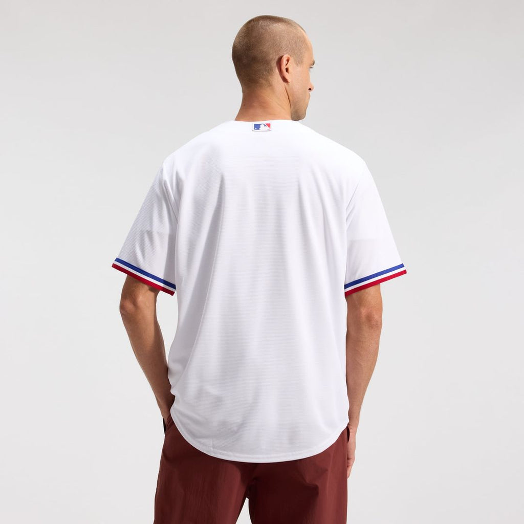 Men's Texas Rangers White Home Replica MLB Baseball Jersey - view 3