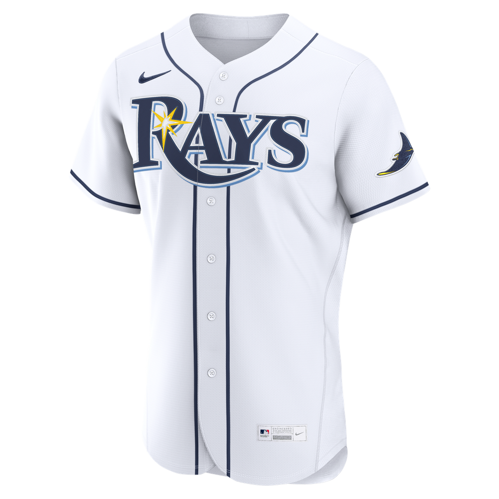 Men's Tampa Bay Rays White Home MLB Baseball Jersey - view 3