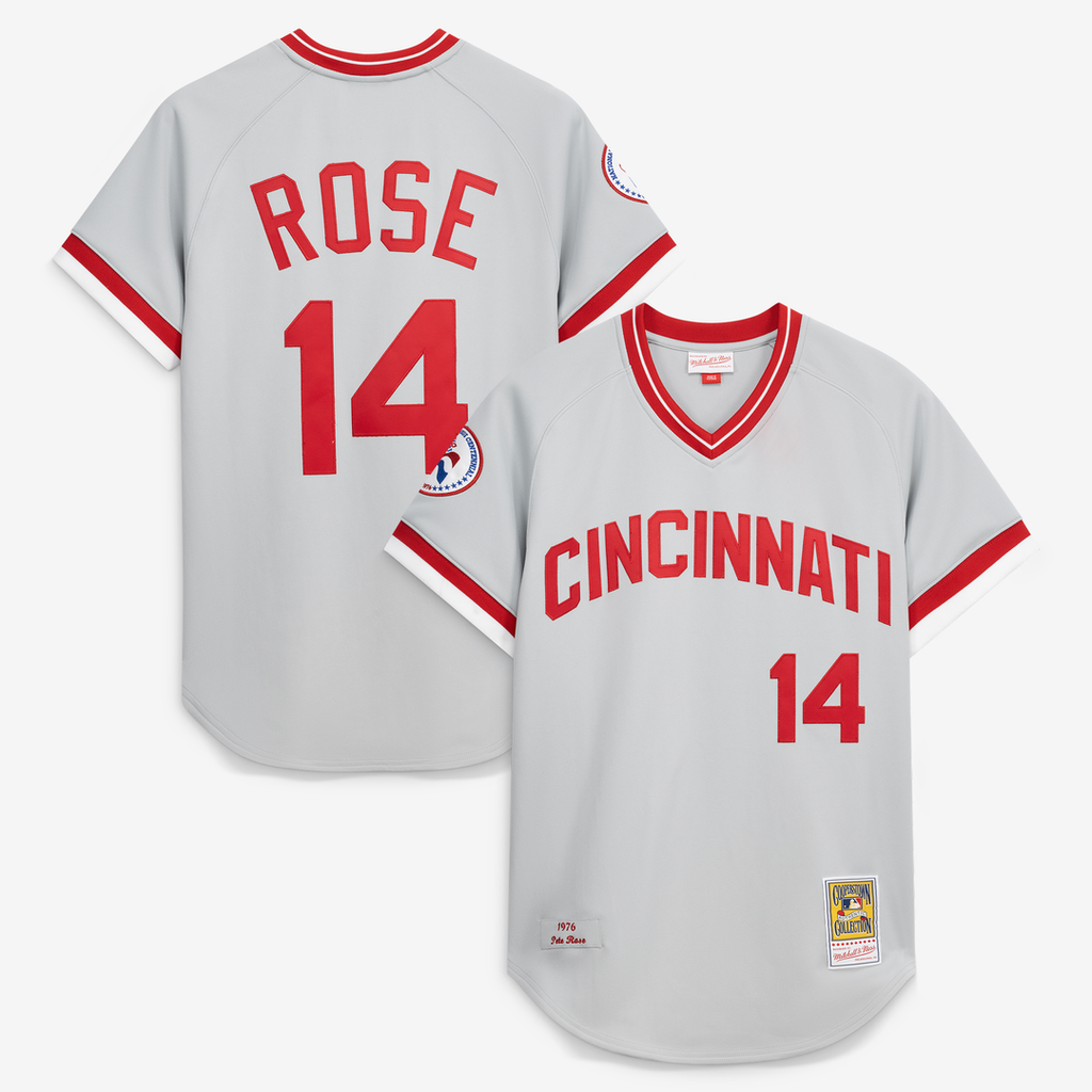 Men's Cincinnati Reds Pete Rose Gray 1976 MLB Baseball Jersey - view 1