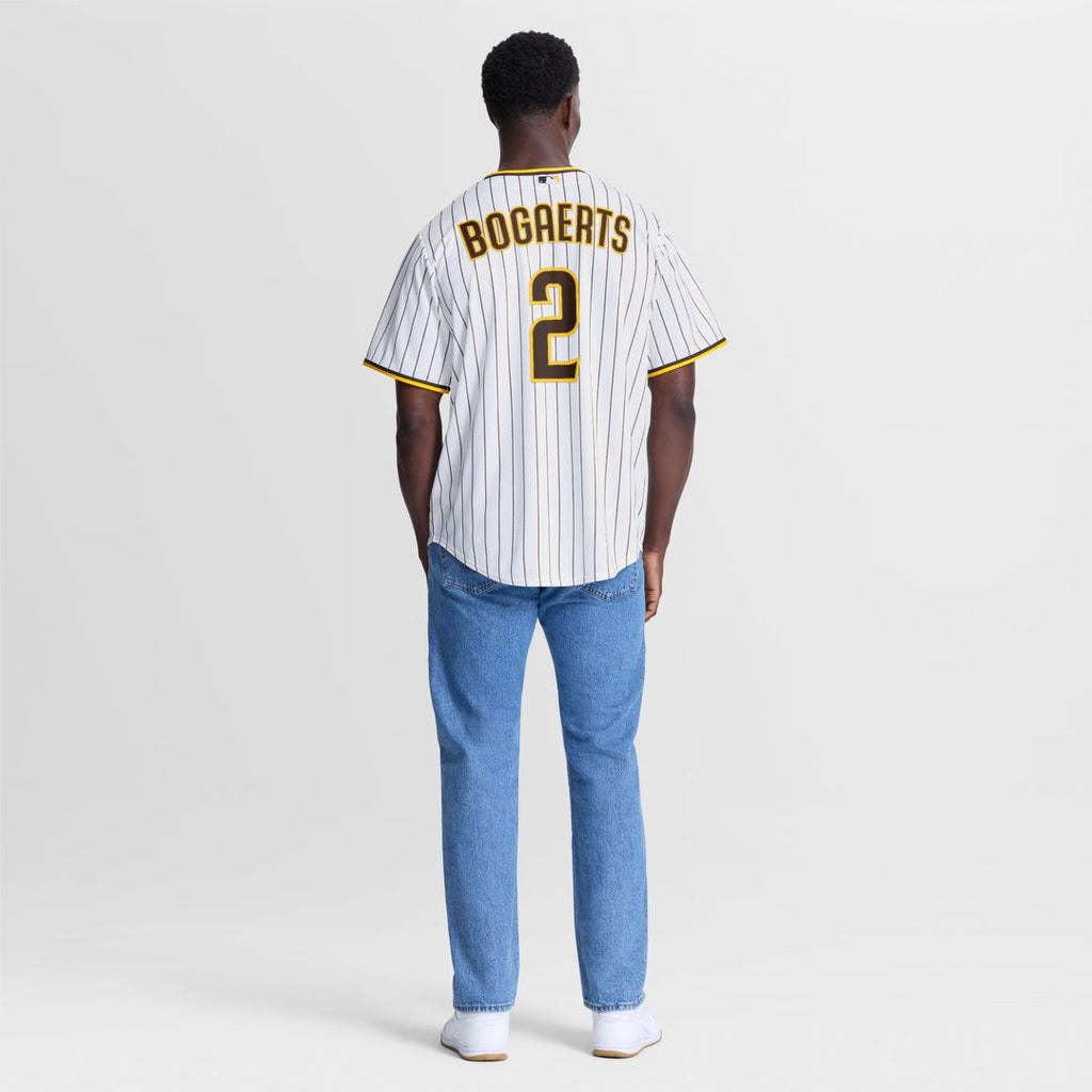 Men's San Diego Padres Xander Bogaerts White Home Replica MLB Baseball Jersey - view 5