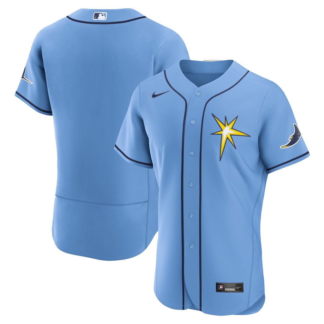 Men's Tampa Bay Rays Light Blue Alternate MLB Baseball Jersey - view 1