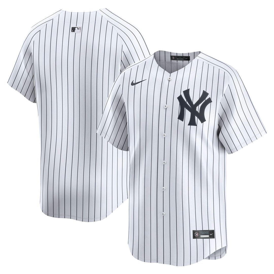 Men's New York Yankees White Home Limited MLB Baseball Jersey - view 1