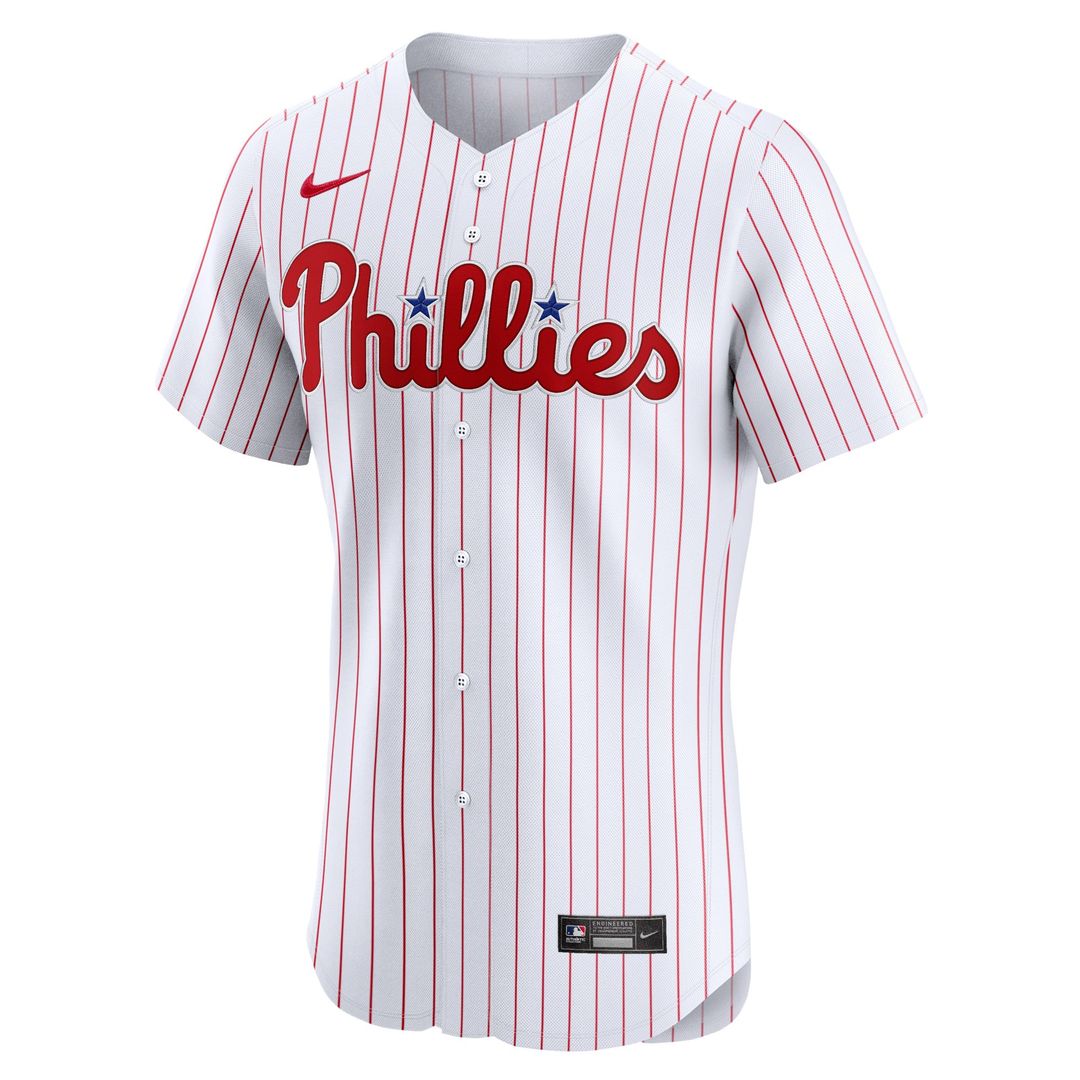 Men's Philadelphia Phillies White Home Elite MLB Baseball Jersey - view 2