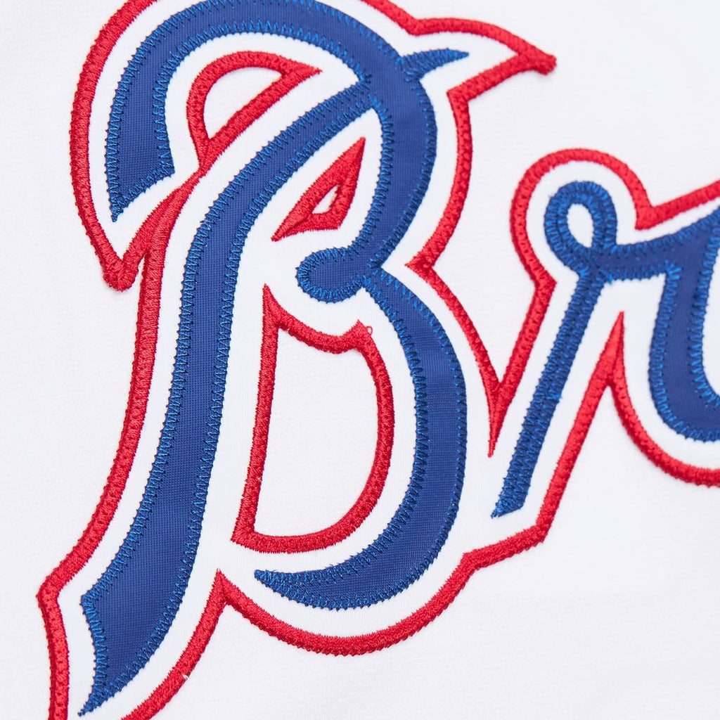 Men's Atlanta Braves Chipper Jones White 2004 Cooperstown Collection Throwback MLB Baseball Jersey - view 4